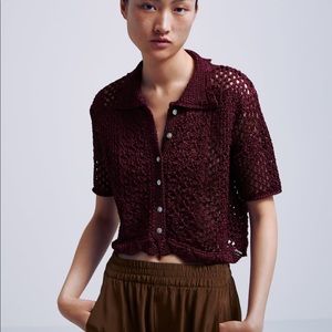 Zara brand new crotched polo shirt